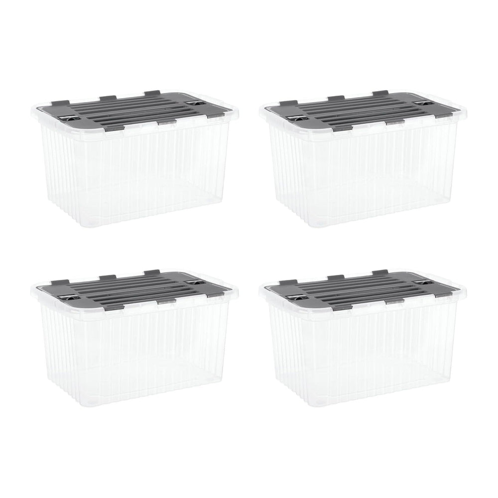 Superio Storage Bins with Lids, Stackable Totes, BPA Free, Odor Free, Organiz...