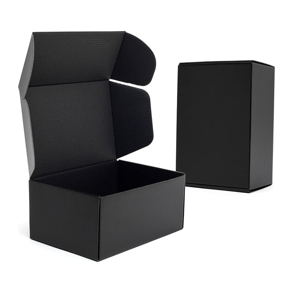 Timirog 9x6x4 Inches Black Shipping Boxes 25 Pack Corrugated Cardboard