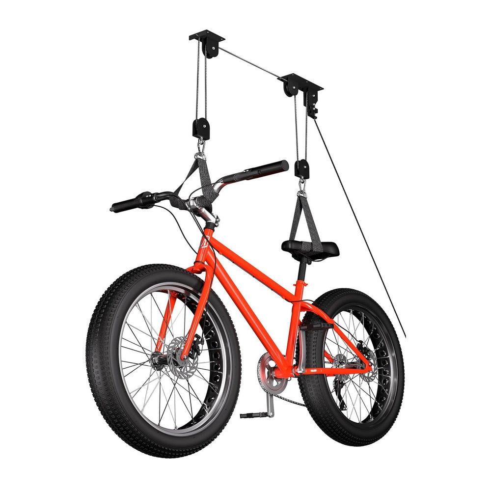 TRUSOON Bike Hoist, Heavy Duty Ebike Pulley System for Garage Ceiling, 85lb