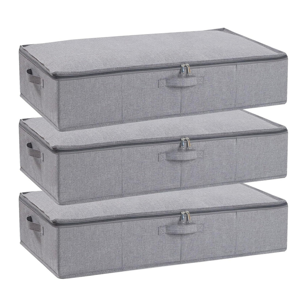 Under Bed Storage Container,Grey,23.6x11.8x5.9 Inch,3 Pack