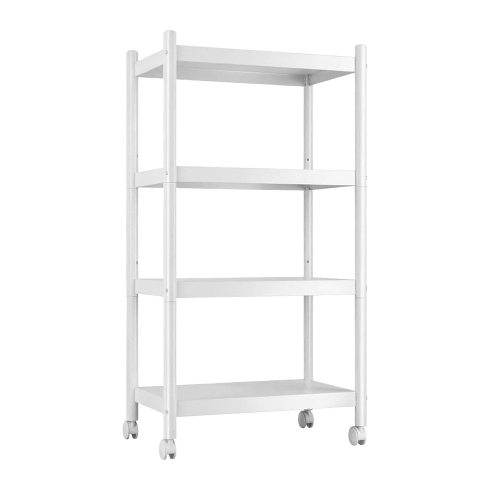 VETALLO 4 Tier White Metal Shelving Unit Storage Shelves Rack Utility Stand S...