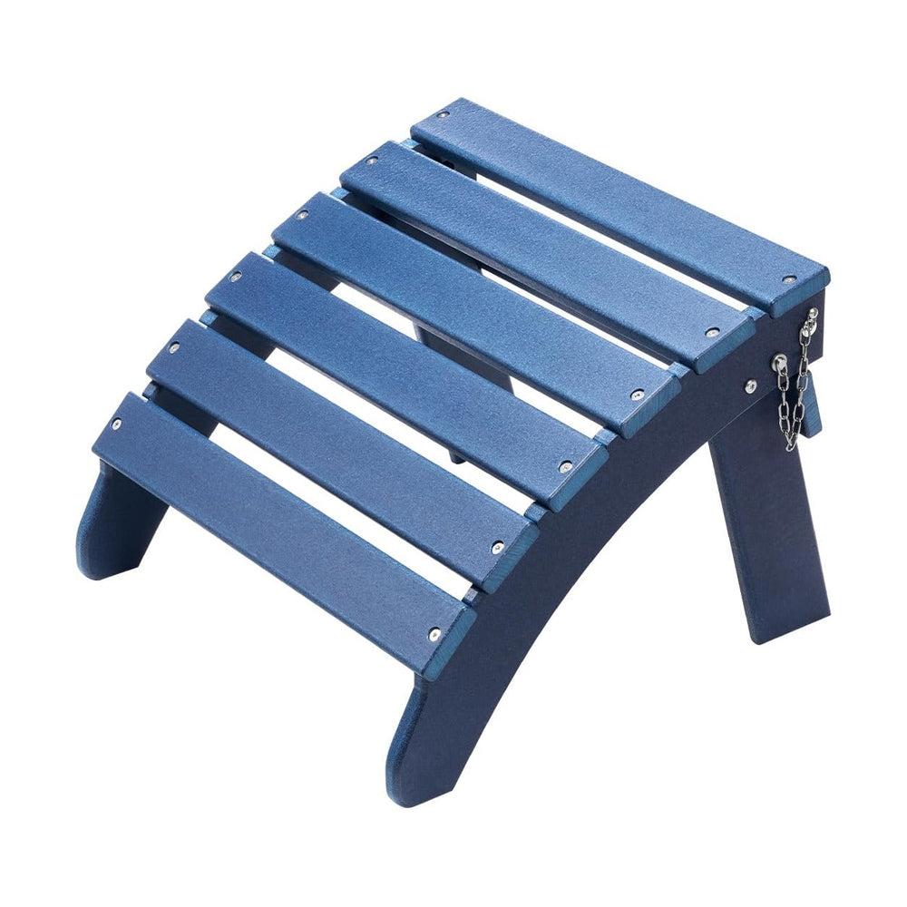 VEVOR Adirondack Ottoman, 18.7L x 18.9W x 13.8H Inch HDPE Plastic Folding Adi...