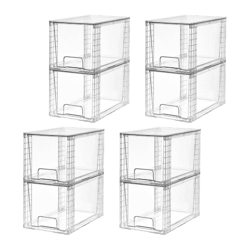 Vtopmart 8 Pack Large Stackable Storage Drawers, Easily Assemble