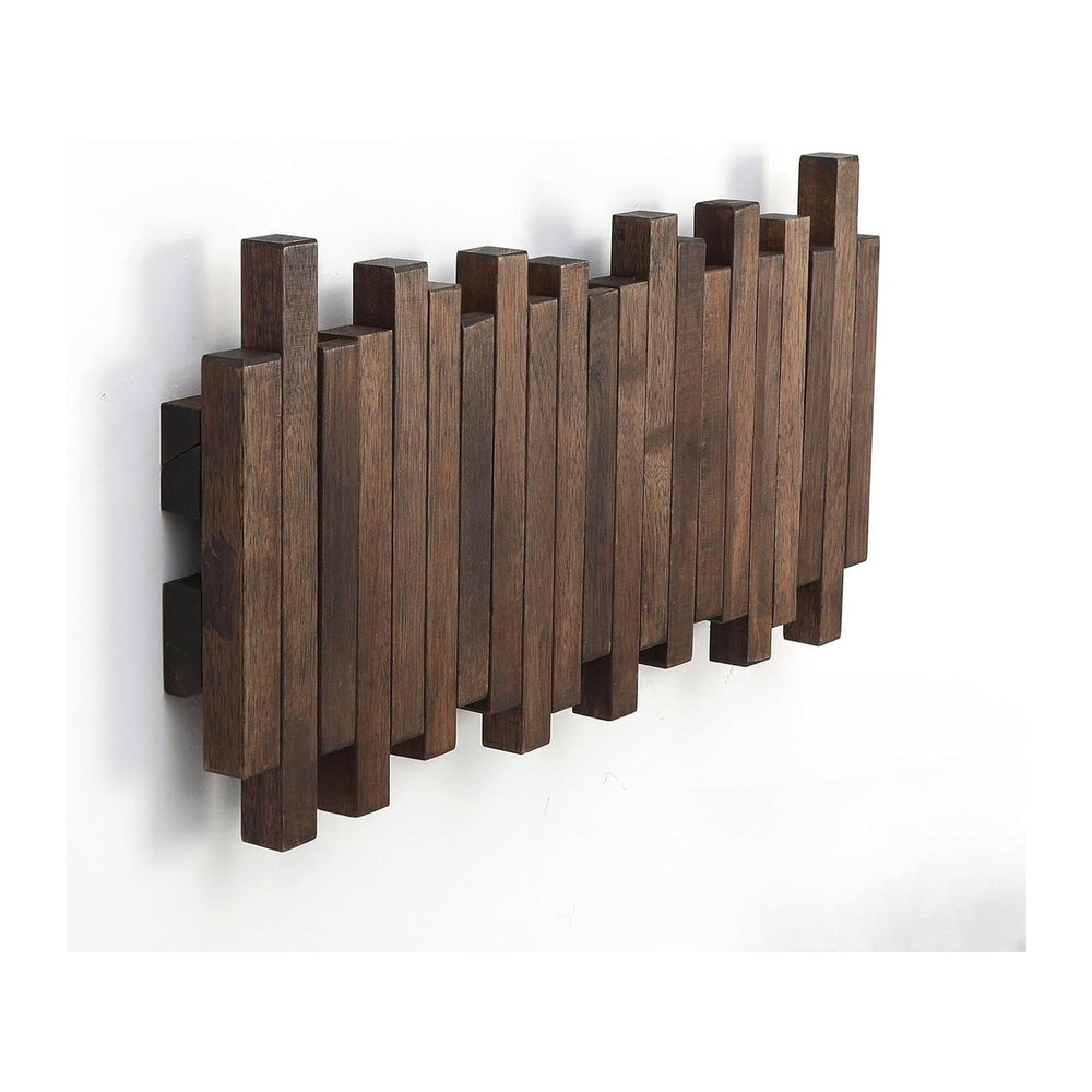 Wall Mounted Piano Coat Rack| Coat Rack Wall Mount| Flip Down Hook Rack 5 Hoo...