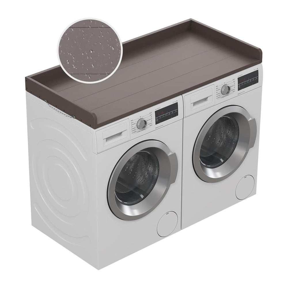 Washer Dryer Countertop,54" W×27.5" D,California Walnut