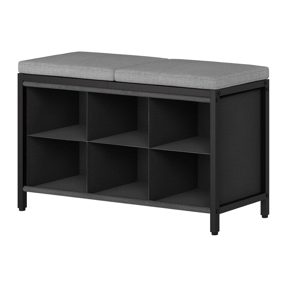 YATINEY Shoe Storage Bench with Cushion, Entryway Bench, Shoe Rack with Padde...