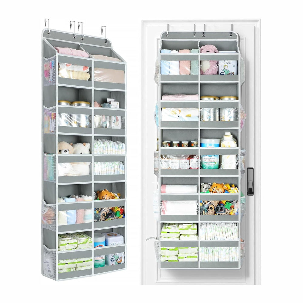Yecaye 5-Tier Over The Door Organizer Dual-Column, 80lbs Load Over the Door S...