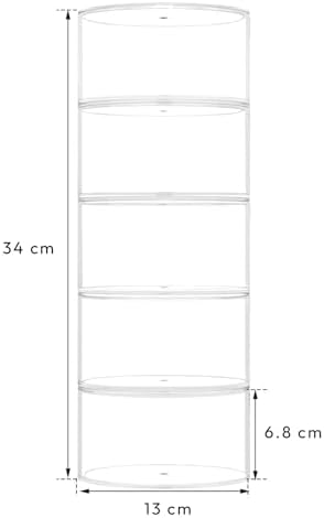 NIUBEE Belt Organizer for Closet, Acrylic Belt Storage Holder Box, 5 Layers