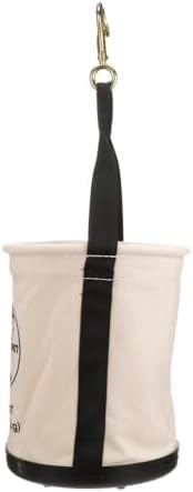 Klein Tools 5109SLR Canvas Bucket, All-Purpose Tool Bucket with Plastic Botto...