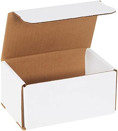 White Shipping Boxes 5x4x2 Heavy Duty, Lightweight, 5"L X 4"W X 2&q...