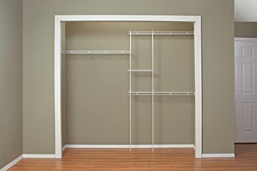 ClosetMaid Wire Closet Organizer System, Adjustable from 5 to 8 Ft., with She...