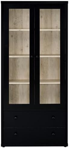 Coaster Hawthorne 31.5-Inch Display Cabinet with Storage, Black 953478