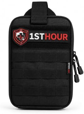1STHOUR Trauma First Aid Kit, 82 Piece Emergency Medical Kit