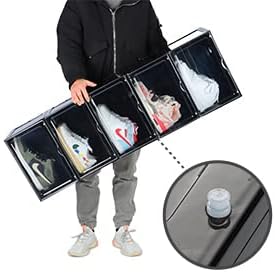 XL clear shoe storage boxes stackable, 8 Pack Large Shoe Boxes Clear Plastic ...