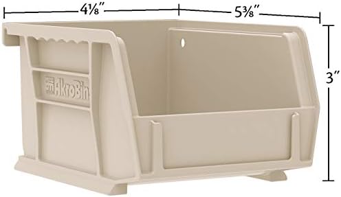 Akro-Mils 30210 AkroBins Plastic Storage Bin Hanging Stacking Containers, (5-...