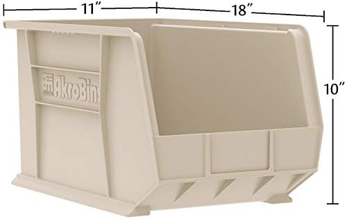 Akro-Mils 30260 AkroBins Plastic Storage Bins, 18"x11"x10", St...