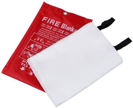 ISOP Fire Blanket for Home & Kitchen (47" x 70"), 2-Pack Heavy ...