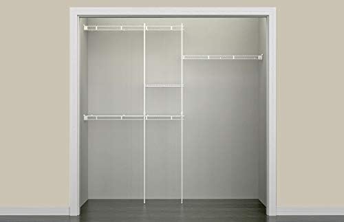 ClosetMaid Wire Closet Organizer System, Adjustable from 5 to 8 Ft., with She...