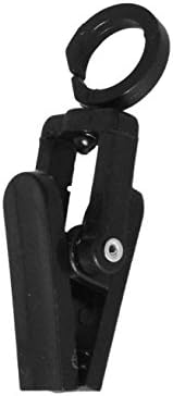 NAHANCO CC2B Plastic Swivel Rotating Clever Clip, 2”, Black (Pack of 100)