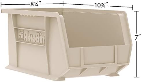 Akro-Mils 30239 AkroBins Plastic Storage Bins, 11"x8"x7", blue...