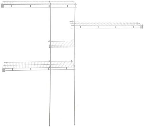 ClosetMaid Wire Closet Organizer System, Adjustable from 5 to 8 Ft., with She...