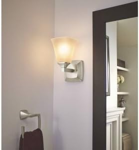 Moen Voss Collection Brushed Nickel Bathroom Hand Towel Ring, Wall Mounted Op...