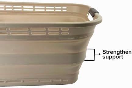 SAMMART 42L (11 gallons) Collapsible Plastic Laundry Basket - Portable Pop Up...