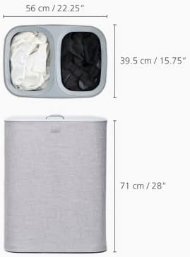 Joseph Joseph Tota 90 liter/23.8 gallon Laundry Hamper Separation Basket with...