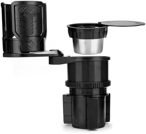 3 in 1 Car Cup Holder Expander with Removable Automotive Ashtray, Adjustable ...