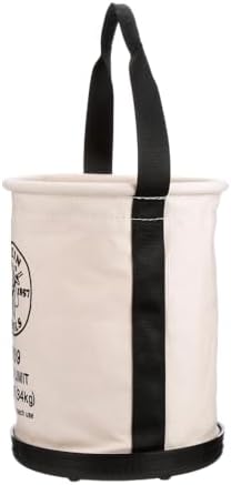 Klein Tools 5109 Canvas Bucket, Wide-Opening Straight-Wall Tool Bucket is Mad...