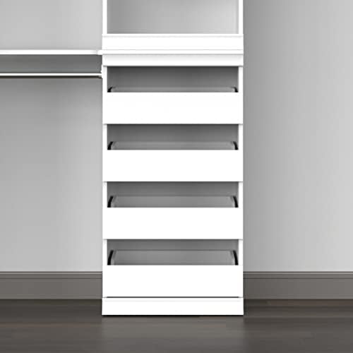 ClosetMaid Modular Storage Unit with 4 Drawers, Wood Closet Organizer, Stacki...