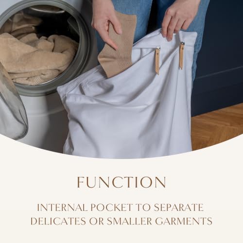 Hayden Hill Luxury Organic Cotton Travel Laundry Bags, Small & Large 2 Pack