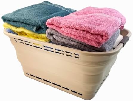 SAMMART 42L (11 gallons) Collapsible Plastic Laundry Basket - Portable Pop Up...