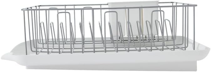 Farberware Classic Large Rust Resistant Full Dishrack with Removable 3 Compar...