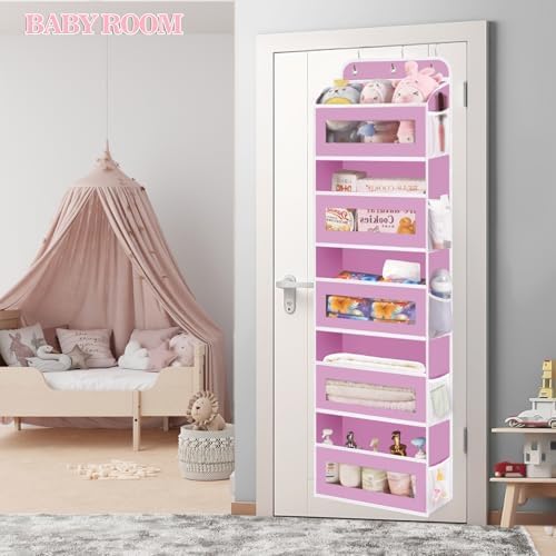Over The Door Organizer, 5 Shelves Closet Door Hanging Organizer
