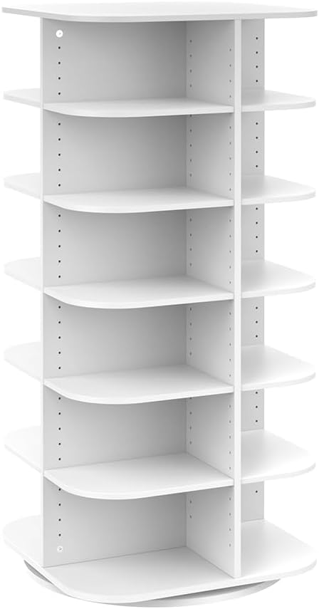 ClosetMaid Rotating Shoe Rack and Storage Tower with Adjustable Shelves