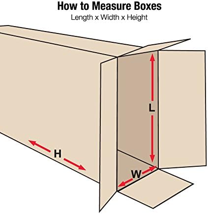 BOX USA Side Loading Shipping Boxes Large 36"L x 5"W x 48"H 5-...