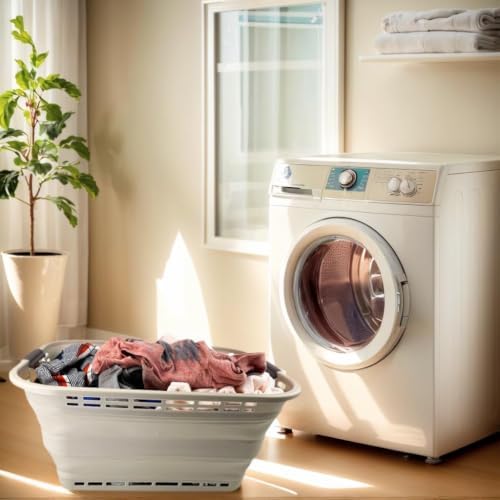 SAMMART 42L (11 gallons) Collapsible Plastic Laundry Basket - Portable Pop Up...