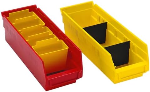 Quantum Storage QSB104 Heavy-Duty Nesting Plastic Shelf Bins for Pharmacy, Ho...
