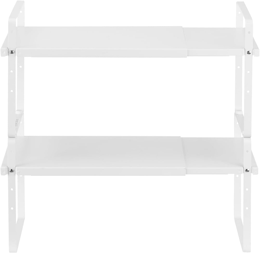 VEVOR Adjustable Kitchen Cabinet Shelf Organizer, 2 Tier Cabinet Shelf
