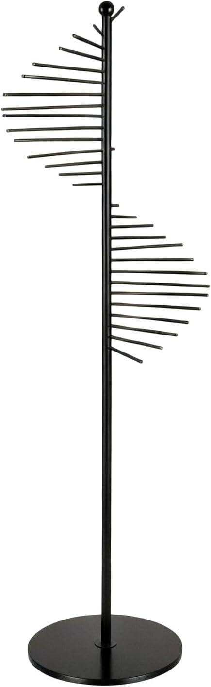 Freestanding Scarf Display Rack, 30 Tiers Metal Spiral Scarf Holder, Hijab Or...