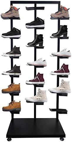 lesolar Commercial Clothing Store Shoe Rack, Holds 18 Shoes