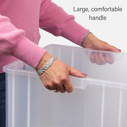 Akro-Mils Stak-N-Store Stackable Storage Bins, 17.5"x16.5"x12.5&quo...
