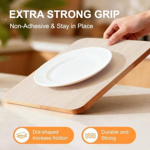 FEXIA Shelf Liner for Kitchen 20IN x 20FT Cabinet Drawer, Fridge Liner
