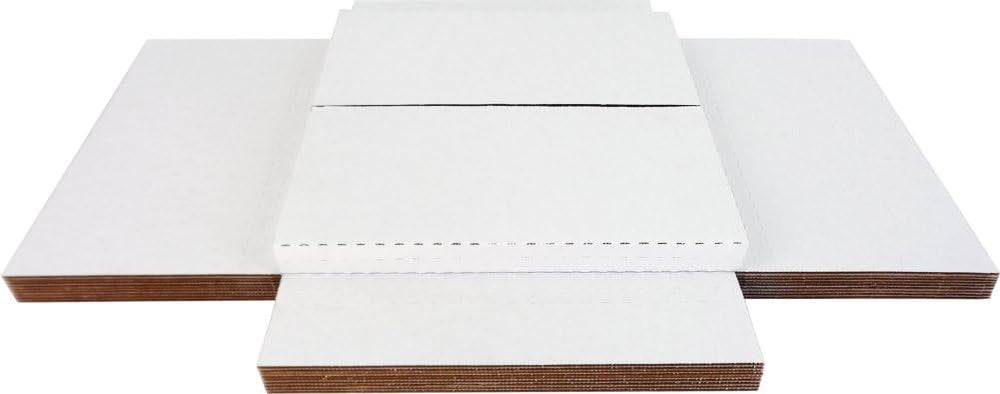(25) White Vinyl Record LP Shipping Mailer Boxes - Holds 1 to 3 12" Reco...