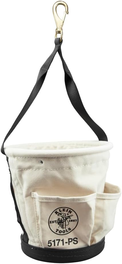 Klein Tools 5171PS Heavy-Duty Tapered Wall Bucket 4 Pockets