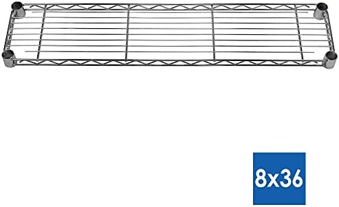 Shelving Inc. 8" d x 36" w x 64" h Chrome Wire Shelving with 5...