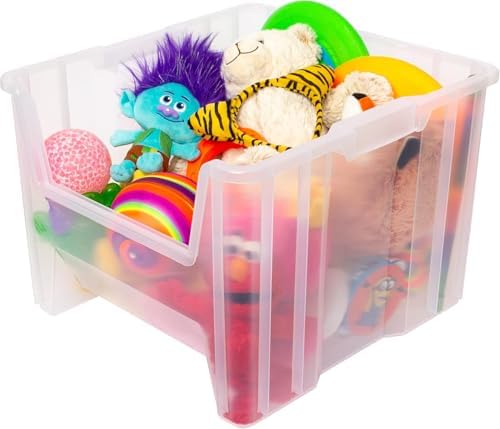 Akro-Mils Stak-N-Store Stackable Storage Bins, 17.5"x16.5"x12.5&quo...