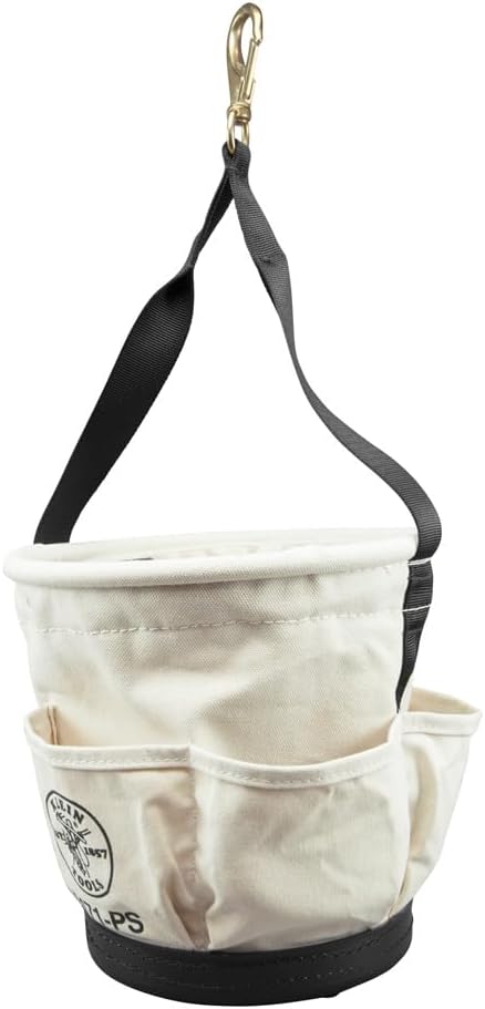 Klein Tools 5171PS Heavy-Duty Tapered Wall Bucket 4 Pockets