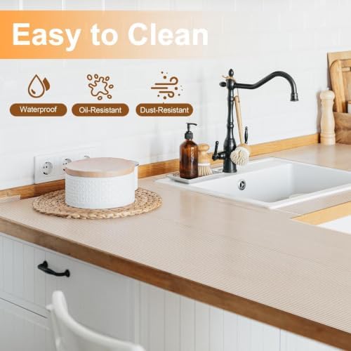 FEXIA Shelf Liner 35IN x 20FT for Kitchen Cabinet Drawer, Fridge Liner
